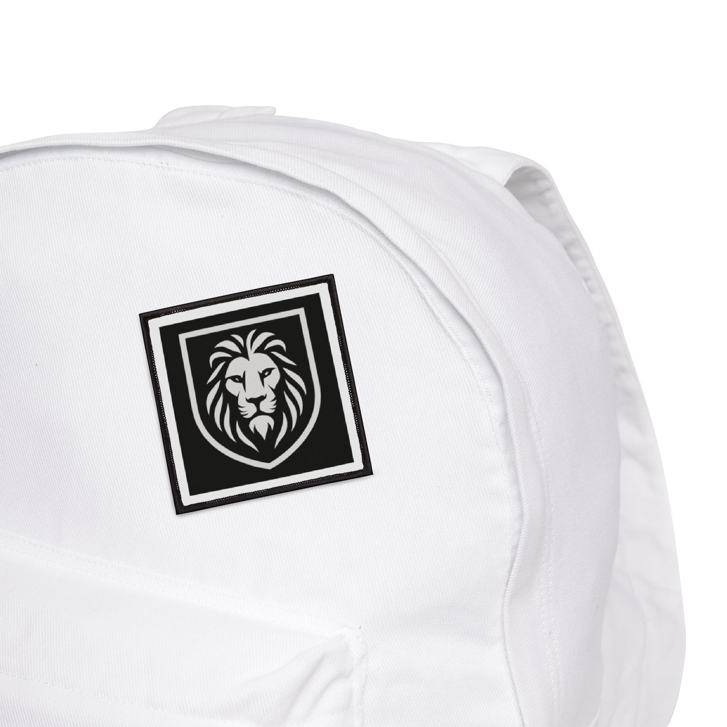 Lion Counseling Iron-On Patch — Embroidered Regal Lion Crest Patch for Jackets & Backpacks