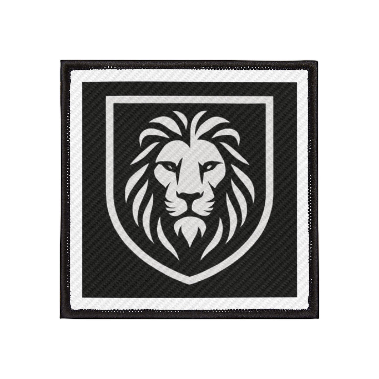Lion Counseling Iron-On Patch — Embroidered Regal Lion Crest Patch for Jackets & Backpacks
