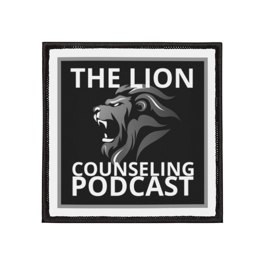 Copy of Lion Counseling Iron-On Patch — Embroidered Regal Lion Crest Patch for Jackets & Backpacks
